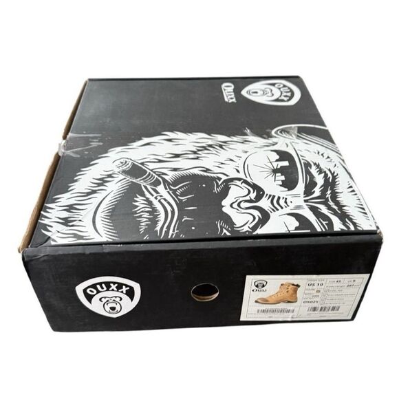 Ouxx Steel Toe Work Boots Tan Men’s Size 10 Wide ASTM F2413-18 - Picture 15 of 15